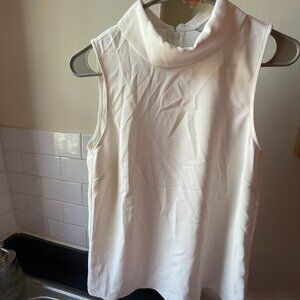 White Sleeveless Blouse